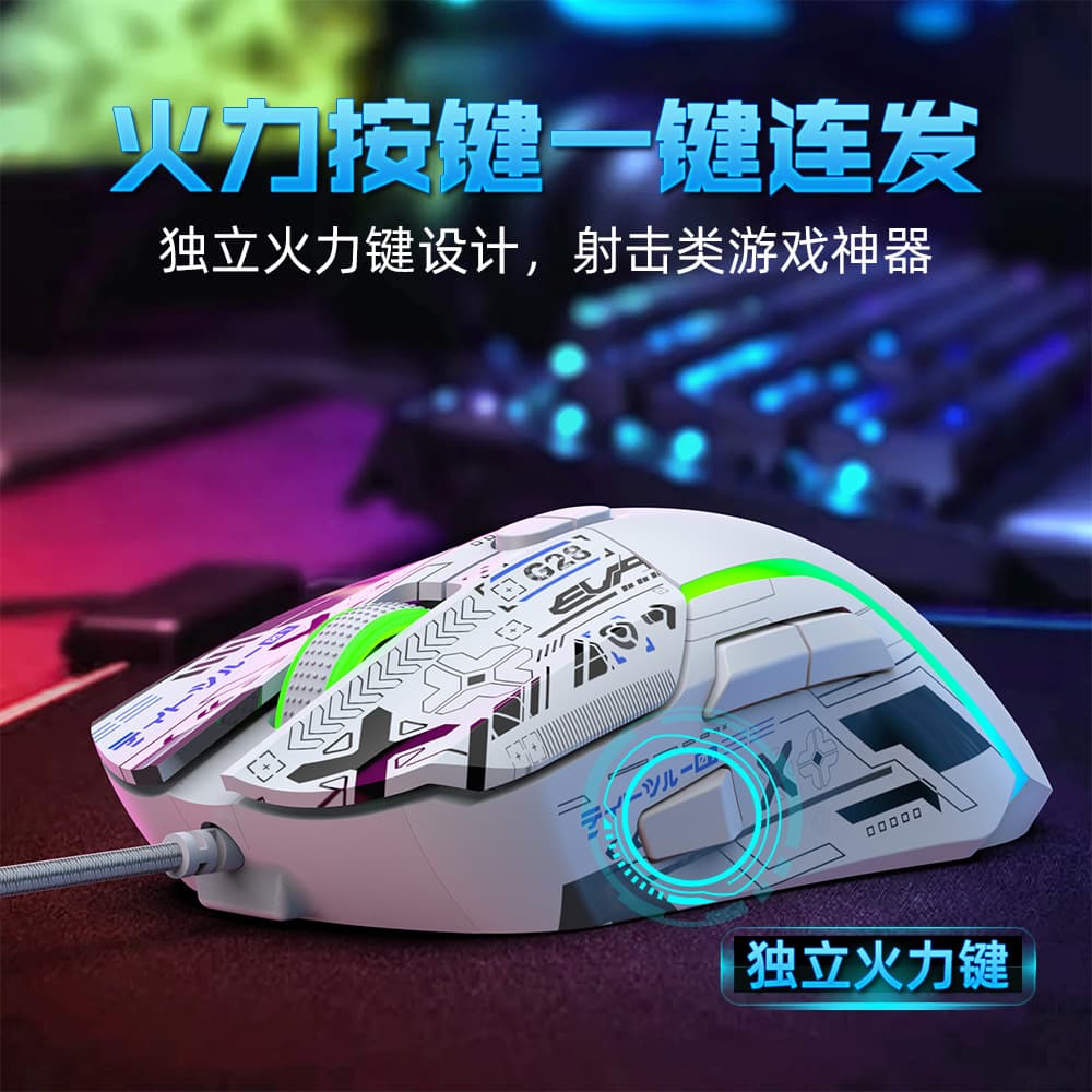 Zero Point G28 Gaming Wired Mouse PUBG Macro Programming Colorful RGB Competitive Computer Mouse Factory Direct