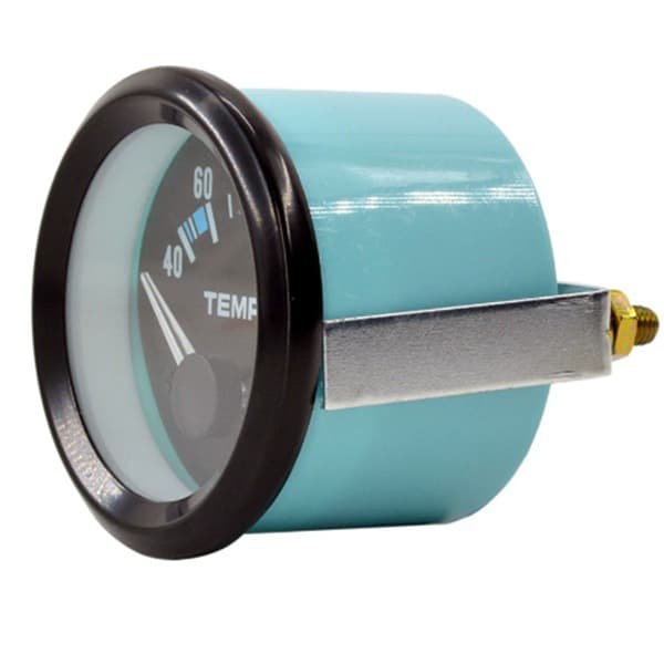 1 pc Color: Blue+Black Material: Metal+Plastic 52mm LED White Light Car Water Temperature Gauge