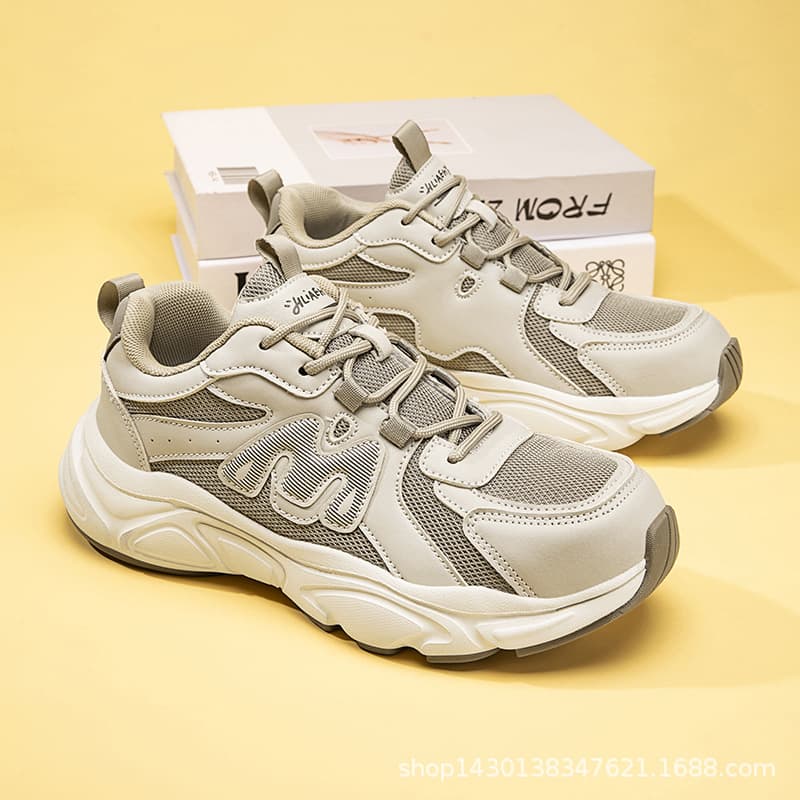 Fashionable Versatile Work Shoes EU Standard Steel Toe Anti-Smash Lightweight Kevlar Puncture-Resistant Dad-Style Steel Toe Shoes
