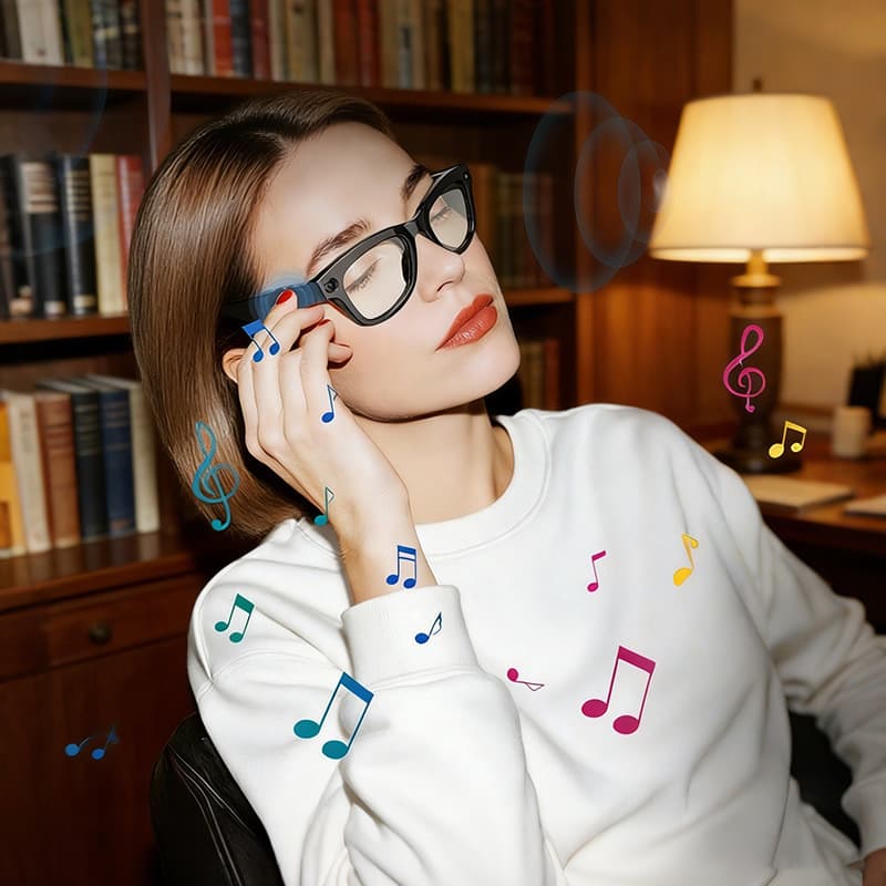 Cross-border M01PRO Smart Glasses Bluetooth Calling Music 800W Pixel AI Translation Anti-Blue Light Sunglasses