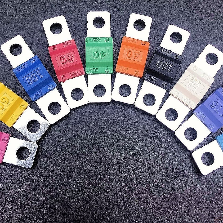 SBFW-L Slow-Blow Fork Terminal Fuse Link, 20A-200A Series, Replaceable for PEC Bolt-Type Fuses