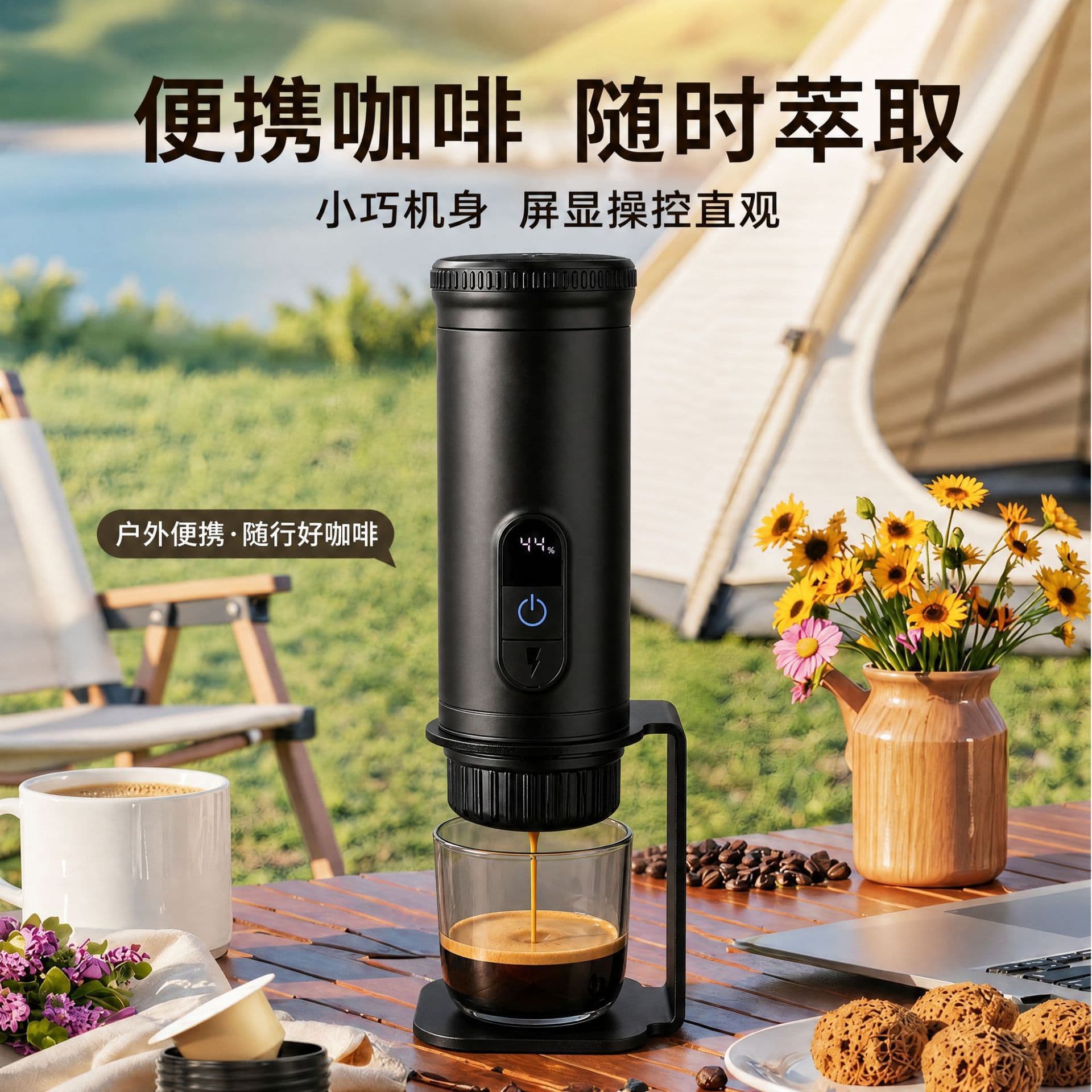 Cross-border Capsule Espresso Coffee Machine, Home Automatic Heating Portable 3-in-1 Household Coffee Maker, Compact Espresso