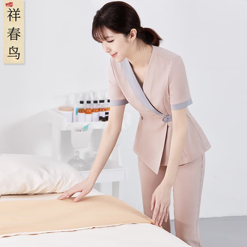 Xiangchunniao high-end beauty industry nurse uniform split set summer hospital dental oral reception beauty workwear women