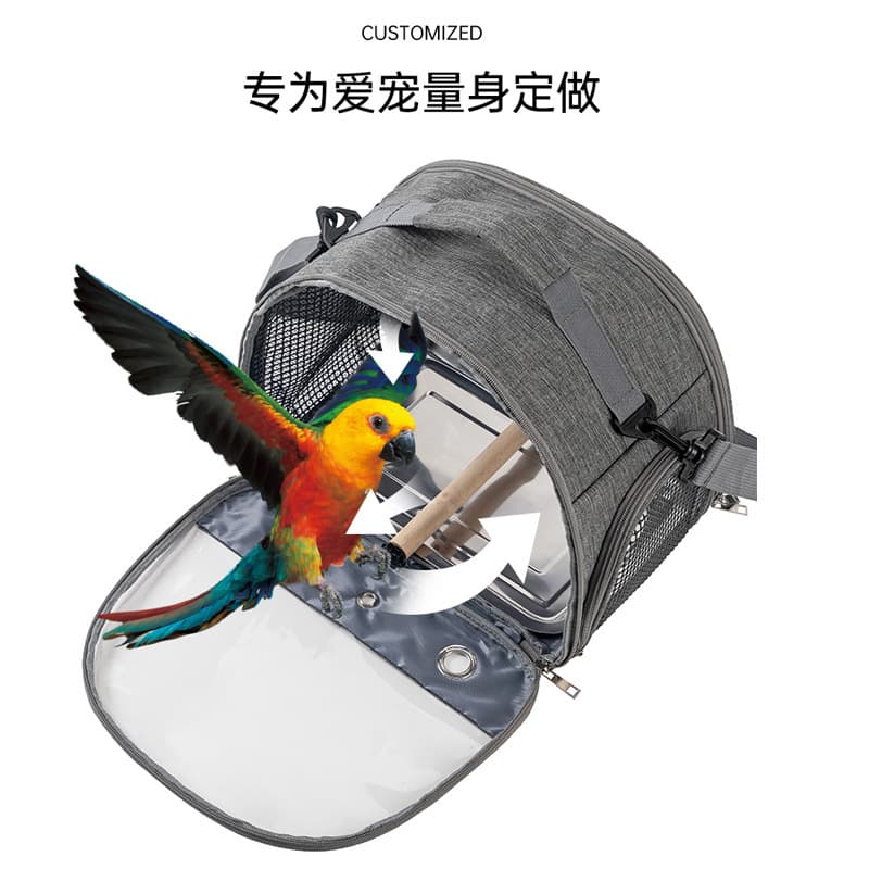 Cross-border Parrot Cage Foldable Bird Cage Waterproof Small Pet Travel Bag for Myna Pigeon Cockatiel Hamster Portable Carrier
