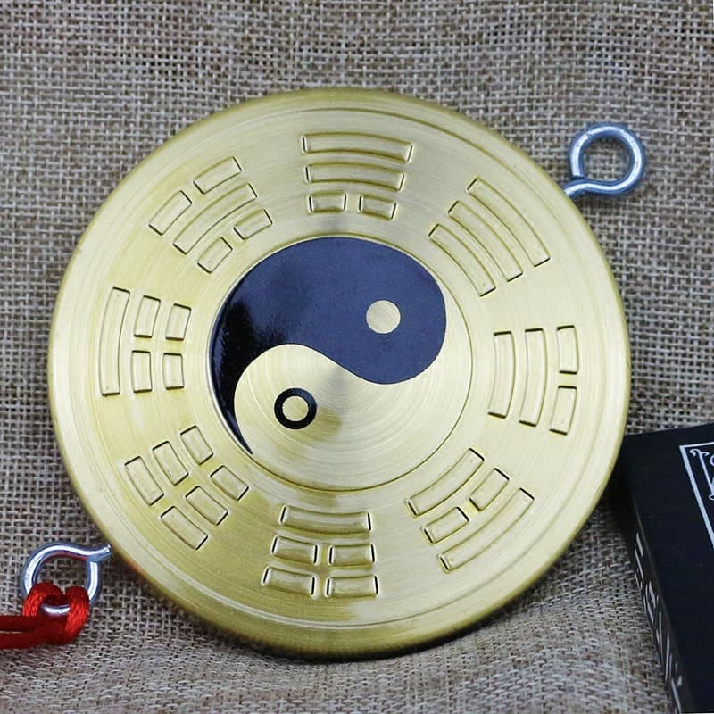 Home Pure Copper Bagua Mirror Feng Shui Mirror Tai Chi Bagua Mirror Craft