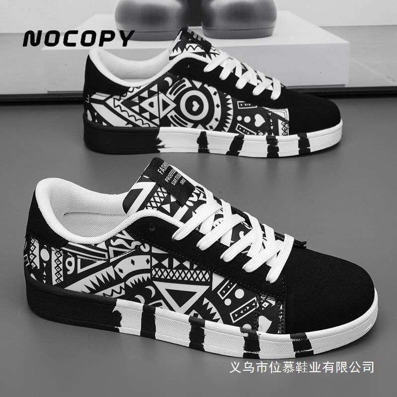 NOCOPY Chinese Style Canvas Shoes for Middle School Students, New Lightweight Unisex Large Size 46 Sports Casual Sneakers