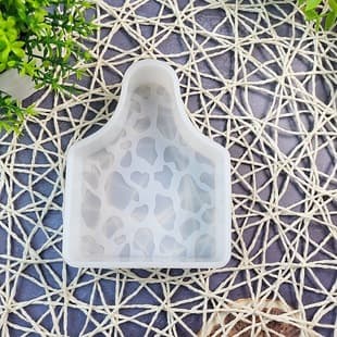 2869 Cow Print Cow Tag DIY Love Scented Mold Wings Lips Car Scented Candle Silicone Mold