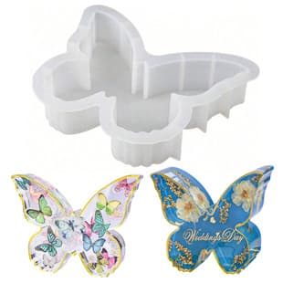 20cm large butterfly silicone mold for DIY resin epoxy crystal glue 3D bookend display mirror cake