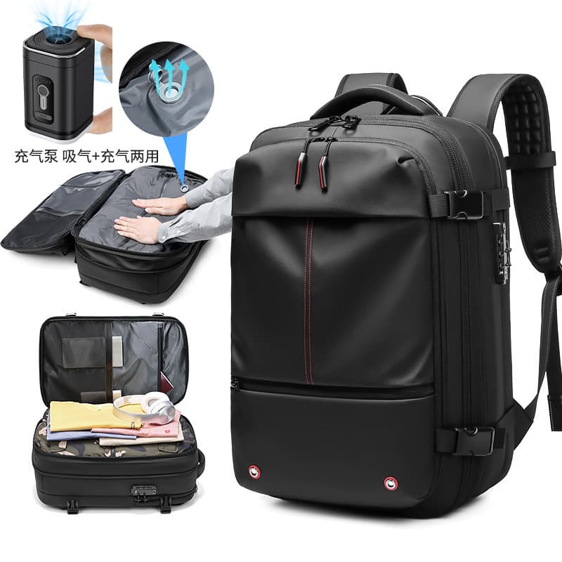 Cross-border Vacuum Compression Backpack Large Capacity Travel Bag Business Trip Computer Backpack for Men