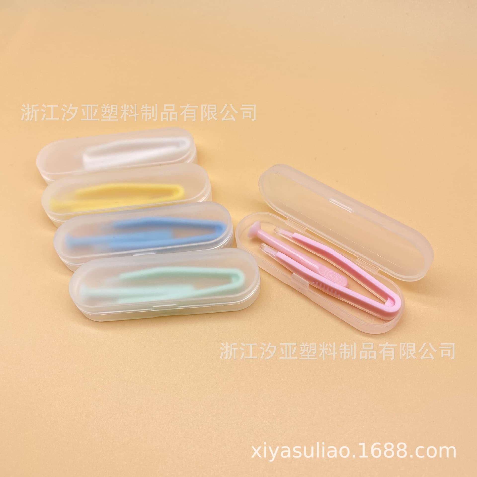 Wholesale Manufacturer Direct Supply Contact Lens Case Accessories Clip and Suction Cup Set Transparent Frosted Shell Multi-color Options