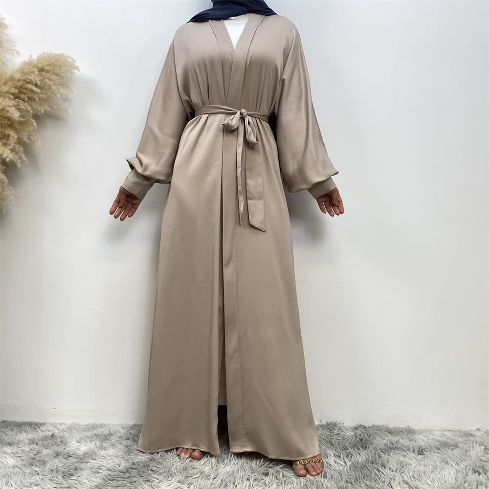 Fashionable Islamic Long Cape Cardigan Pocket Dubai Style Amazon Middle East Fast-Selling Women's Top 1975