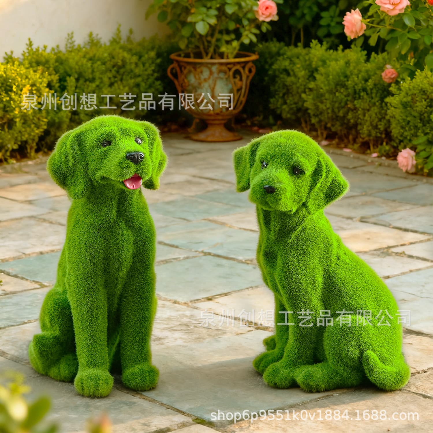 Creative Cross-Border Outdoor Flocked Animal Ornament Spring American-Style Garden Courtyard Outdoor Decoration Animal Statue