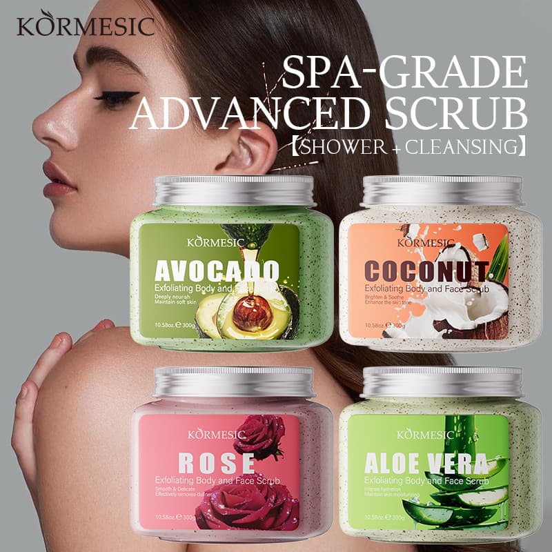 KORMESIC Avocado Deep Cleansing Body & Face Scrub - Facial Scrub for Cross-Border Wholesale
