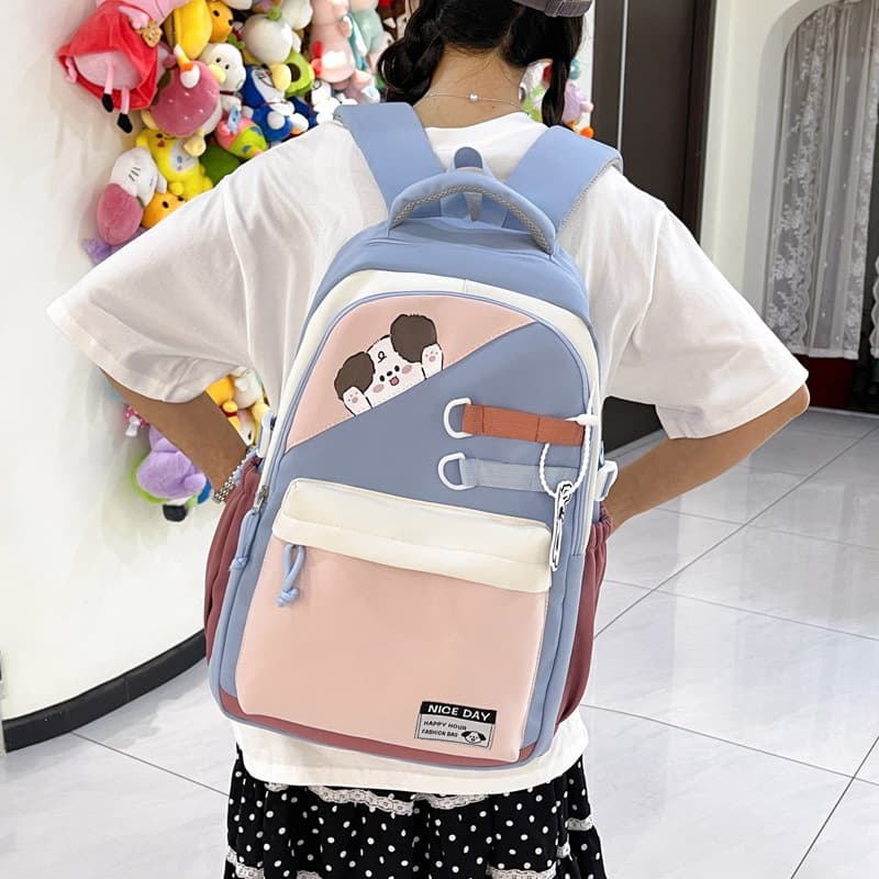 2026 New Fashion Versatile Large Capacity Backpack for Women Cartoon Casual Backpack Middle School Elementary School Student Bookbag