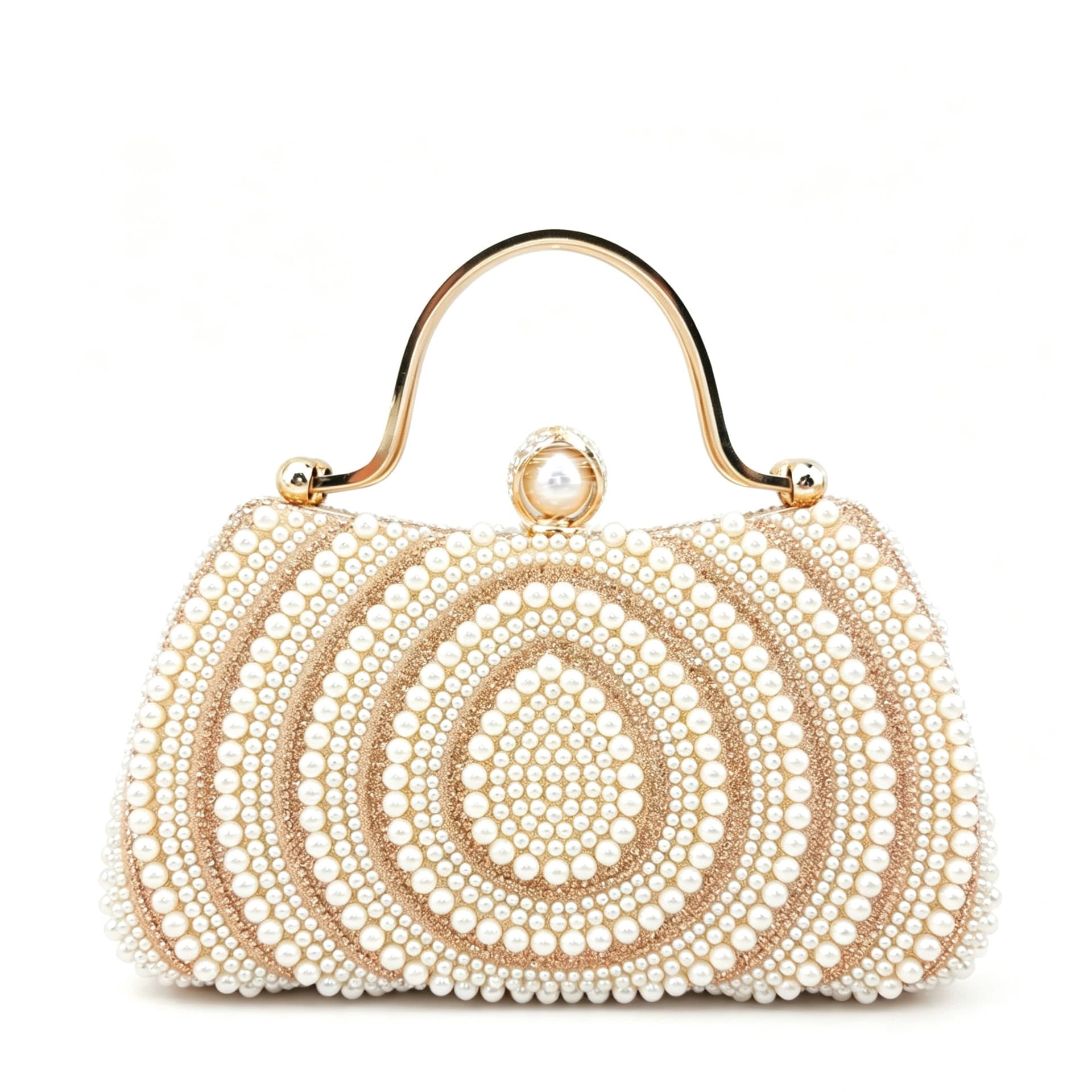 Amazon Bestseller European and American Women's Pearl Evening Bag Pearl Handbag Party Banquet Elegant High-End Clutch