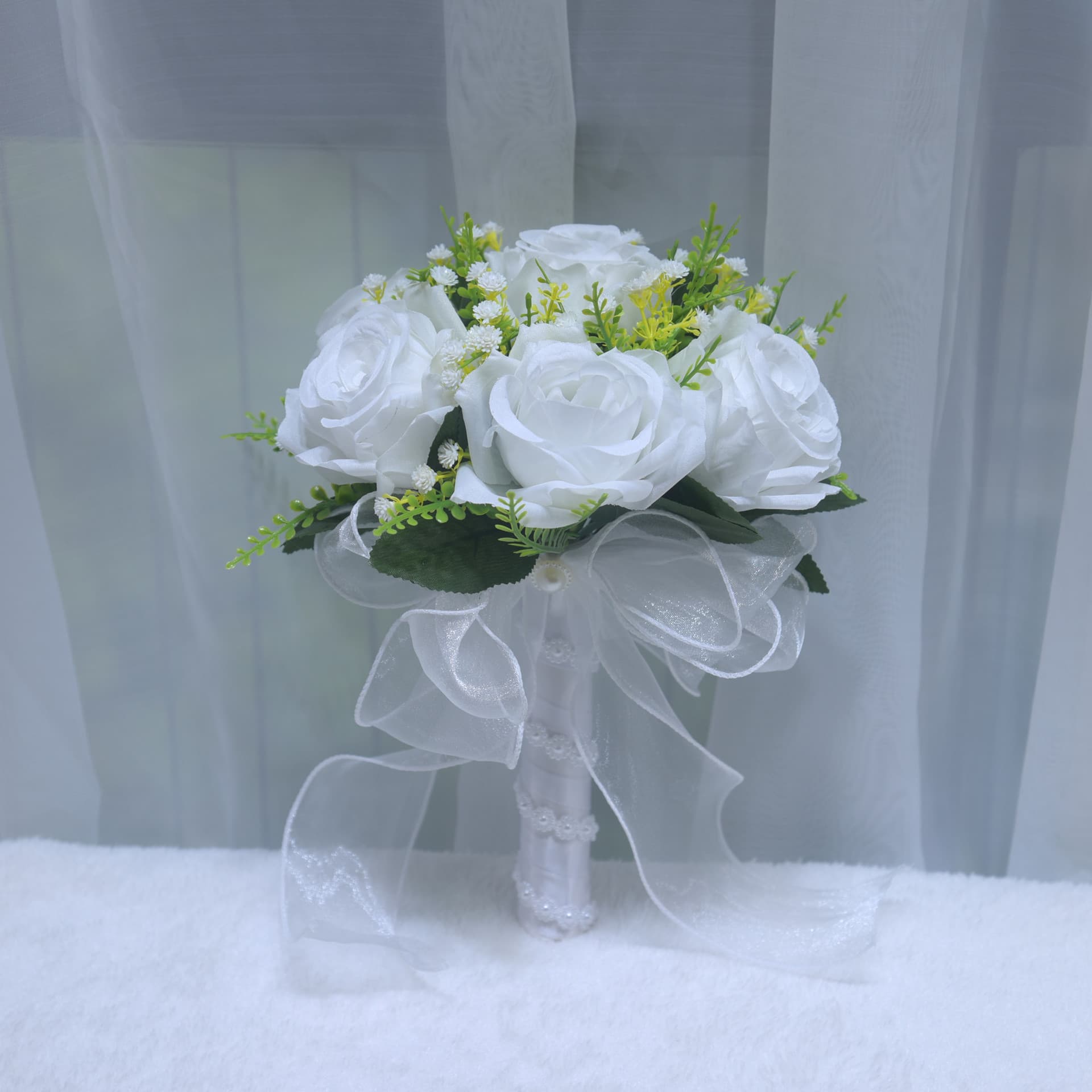 188 Wedding Bouquet for Hand Bouquet, Marriage Registration, Proposal, Bridal Photography, Bridesmaid, Rose Simulation Fake Flowers
