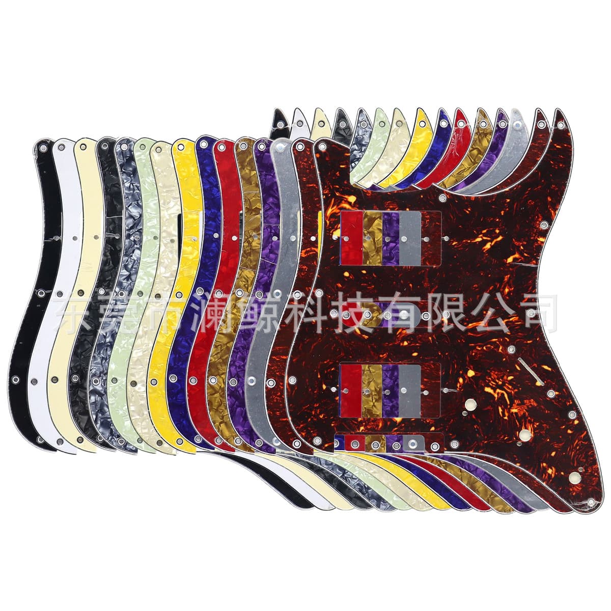 Domestic HSH Double Single Double Electric Guitar Pickguard with Pointer Hole ST SQ Pickup Cover Guitar Protection Panel