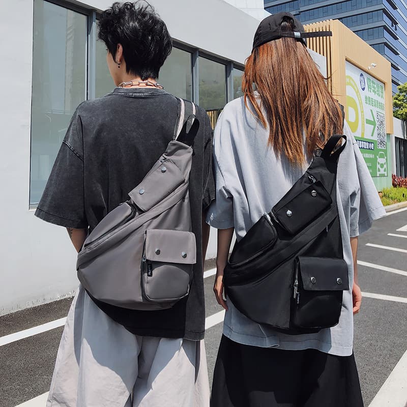 Men's Crossbody Bag 2025 New Style Single Shoulder Bag Large Capacity Casual Bag Unisex Sports Bag Men's Outdoor Chest Bag Trendy