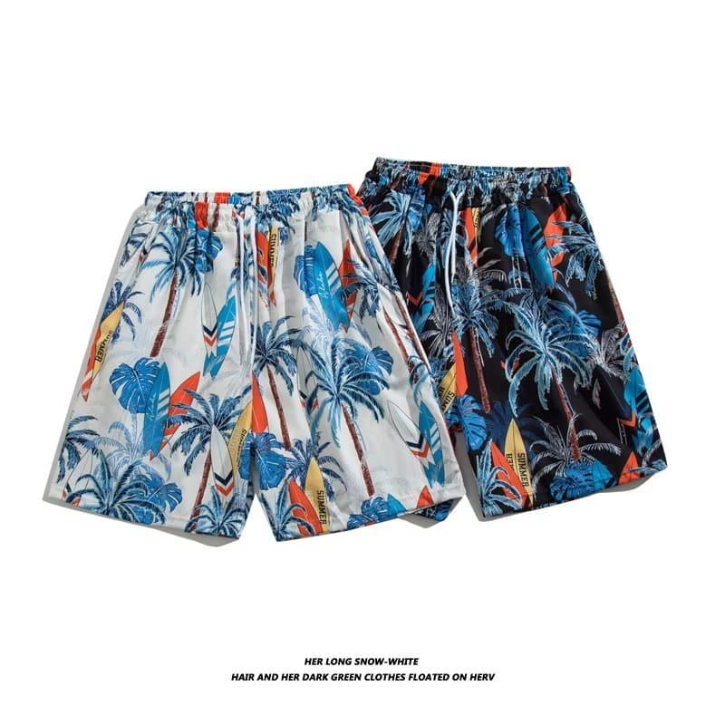 Men's Beach Shorts Gaming Shorts Quick-Dry Anti-Embarrassment 5-Inch Shorts Swimwear Loose Fit for Hot Springs Beach