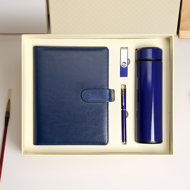 Loose-leaf book A5 thermos cup notepad set notebook gift box printable logo business event gift box gift