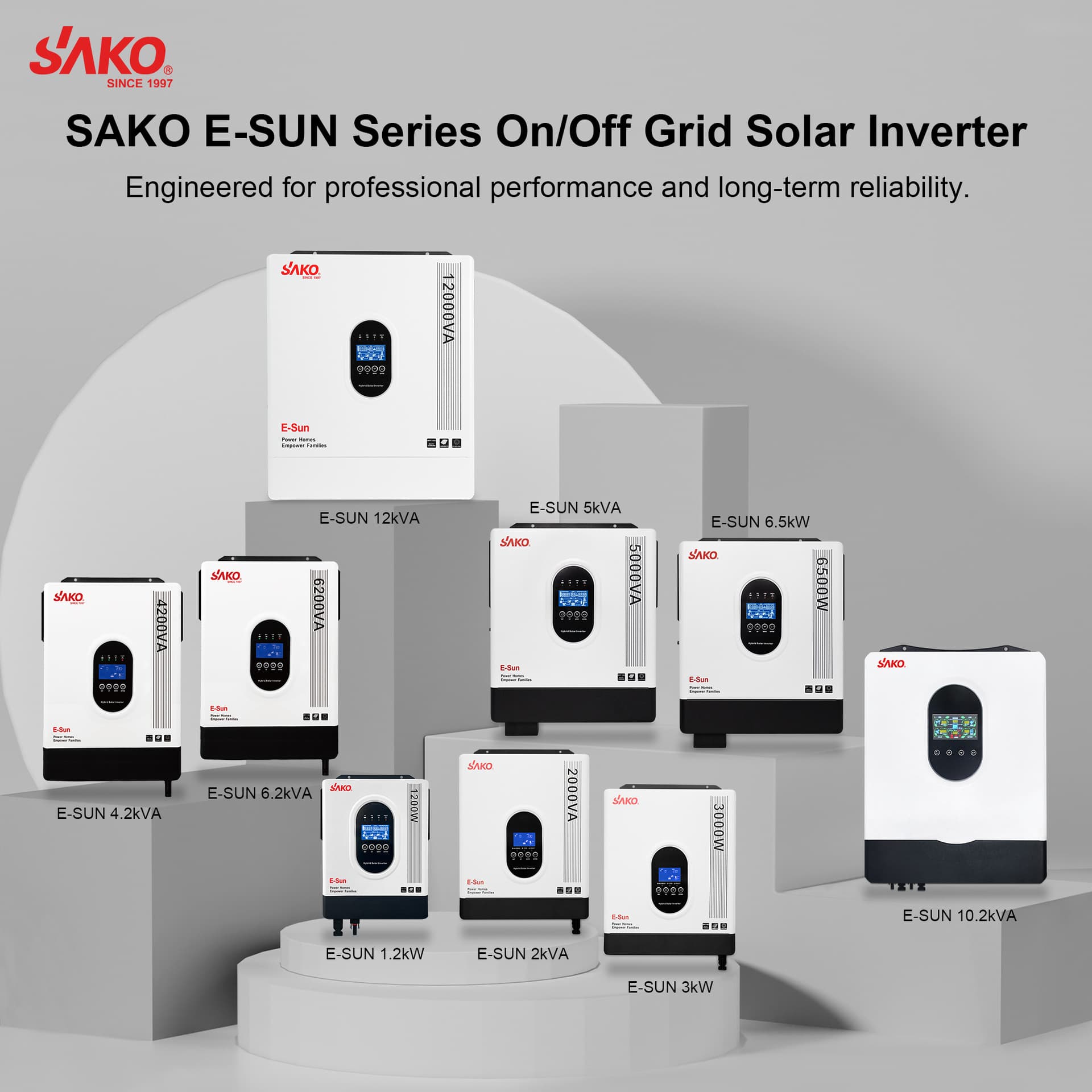 SAKO 3000W Pure Sine Wave Off-grid Inverter 24V MPPT Solar