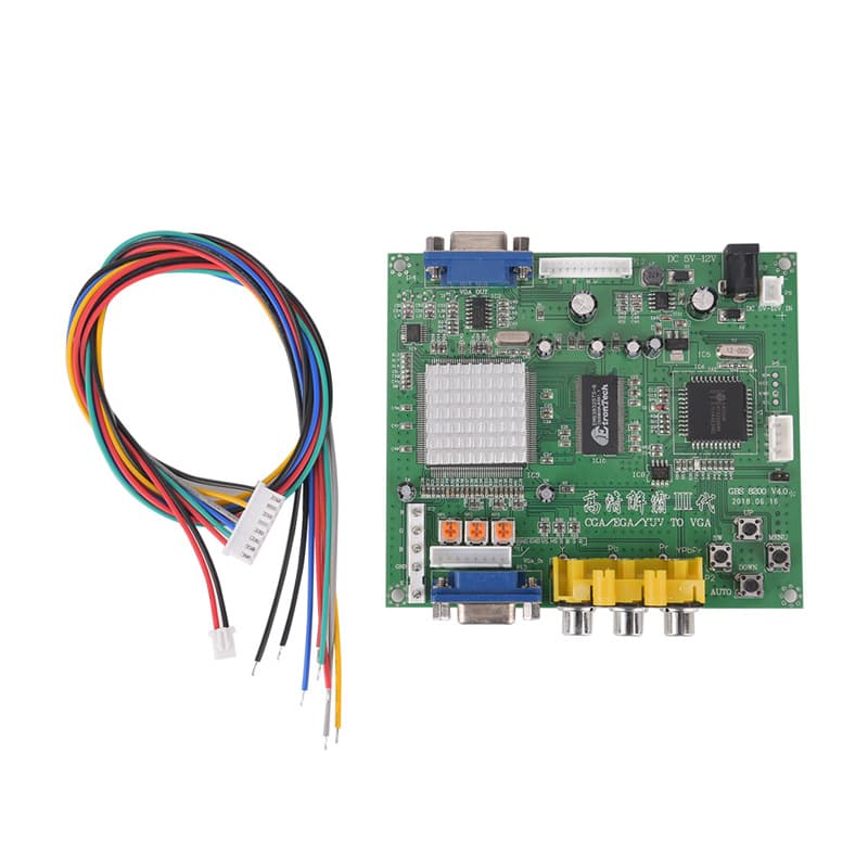 Game Console HD Converter 5th Gen RGBS to VGA, CGA to VGA Video Conversion Board, Game Console Accessories