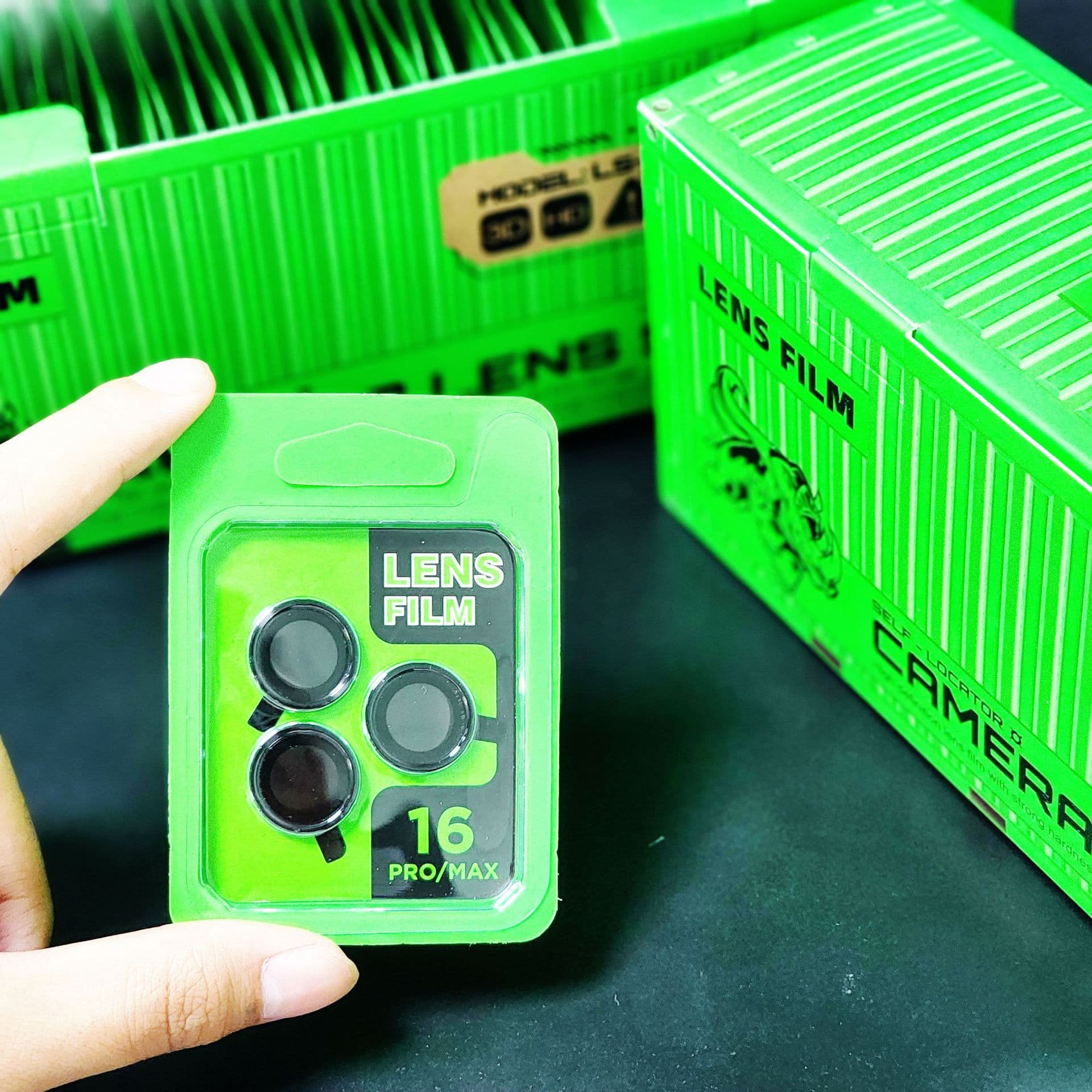 For iPhone 17 Pro Max Hawk-Eye Colorful CD Pattern Lens Film Wholesale 17Air Specific