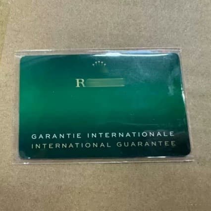 Rolex second generation guaranteed card new cassette with NFC black and green water ghost Daytona diary yacht gmt card Lux watch box