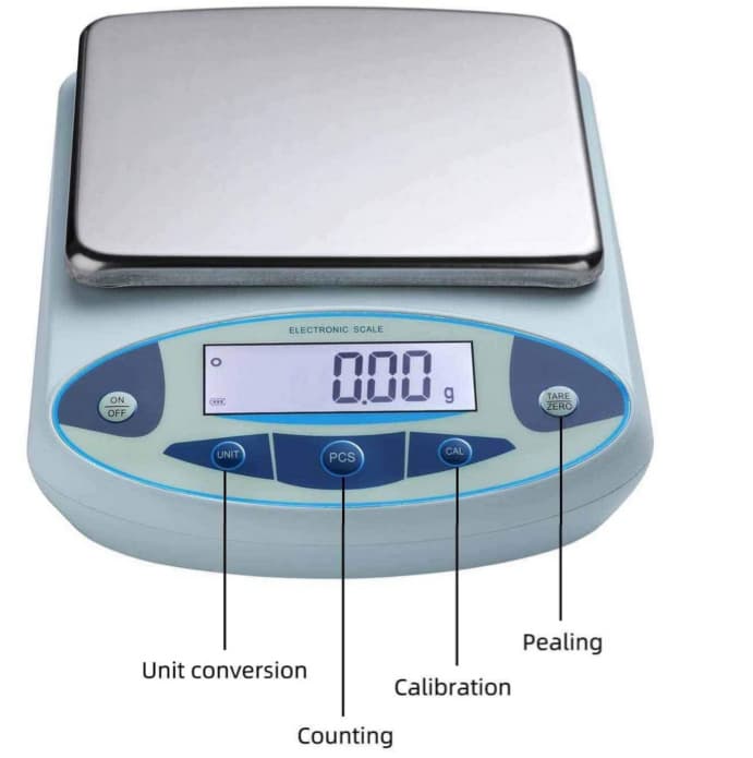 5000g 0.01g Laboratory Electronic Balance Precision Scale for Gold, Jewelry, and Chemical Weighing Digital Scale