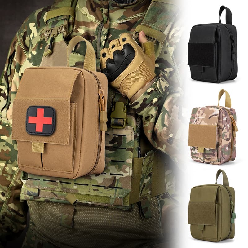 Tactical Outdoor Tactical Bag Camouflage EDC Bag Tactical Medical Bag Portable Medical Bag Multi-Functional Tactical Waist Pack