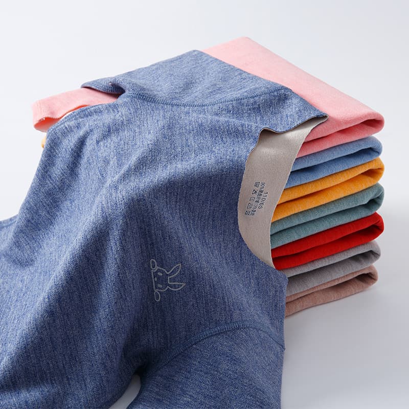 Autumn-winter children's thermal seamless tops, boys' undershirts/girls' single long-sleeve base layers for older kids
