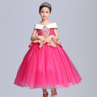2025 New Aurora Princess Dress, Girls' Dress, Children's Halloween Performance Costume, Drop Shipping