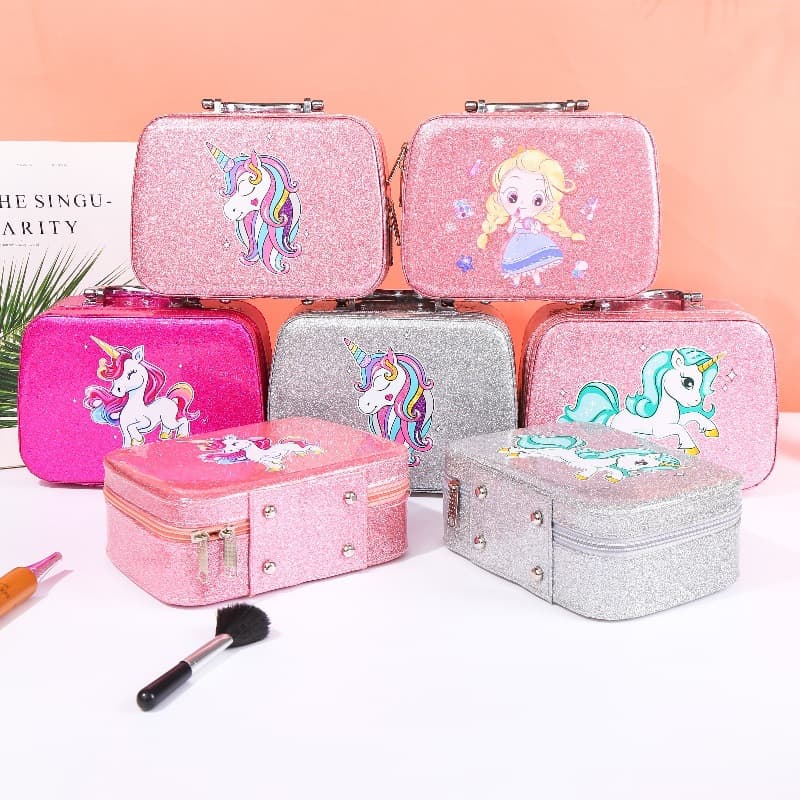 Unicorn Little Beauty Makeup Case Portable All-in-One Toy Storage Wholesale