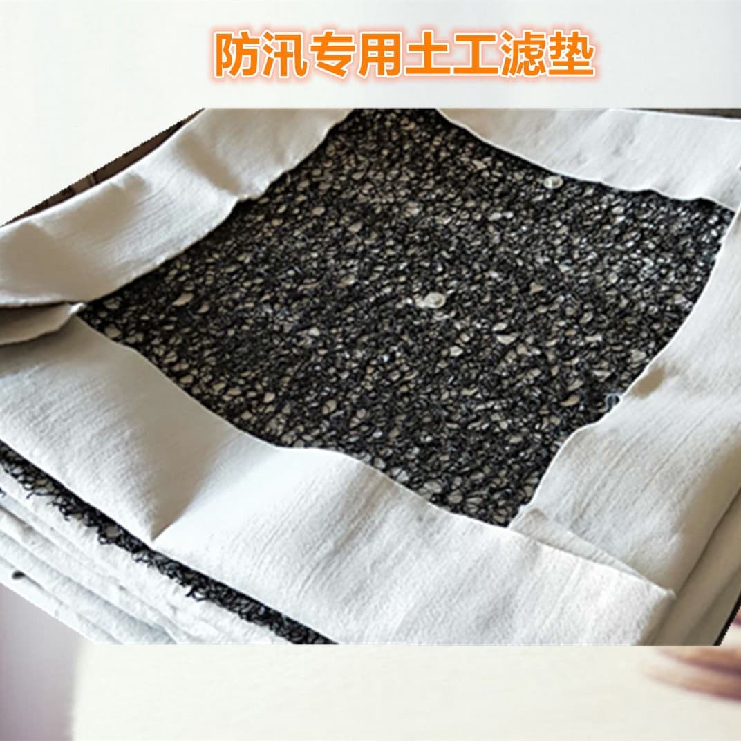 Anti-piping Material, Flood Control Geotechnical Filter Mat Specifications 1m x 1m Three-layer Combined Form, Well Surrounding Filter Mat, Waterproof