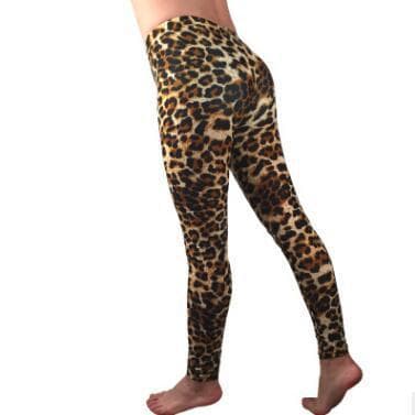 Ins Style European and American Stretch Milk Silk Printed Leggings Leopard Print New 7/8 Length Pants, AliExpress Dropshipping Supported