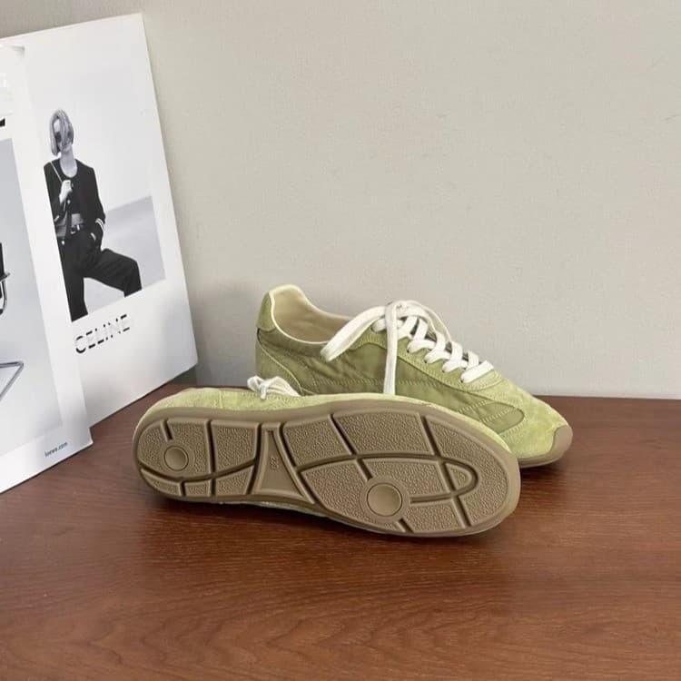 Vintage Niche American German Training Shoe Women Ins Trend 2026 Spring Summer New Color Block Fashion Flat Heel Soft Sole Onitsuka Tiger Shoe