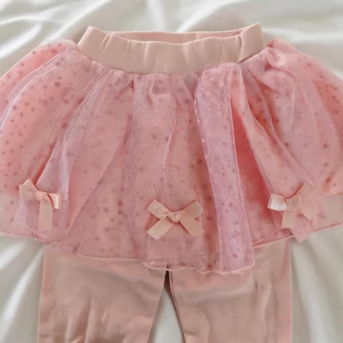 Kids Pink Princess Skirt Pants Girls Spring Outfit Stylish Tulle Tutu Skirt with Built-in Leggings Hot Sale