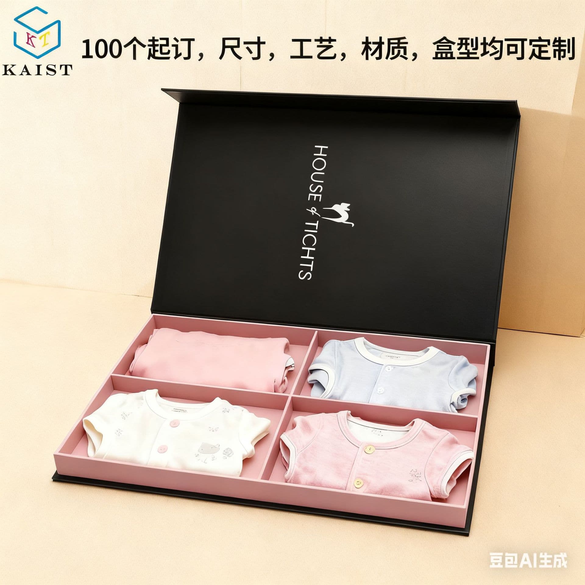 Newborn Gift Set Baby Full Moon Outfit Girl Baby Products Gift Box Premium Custom