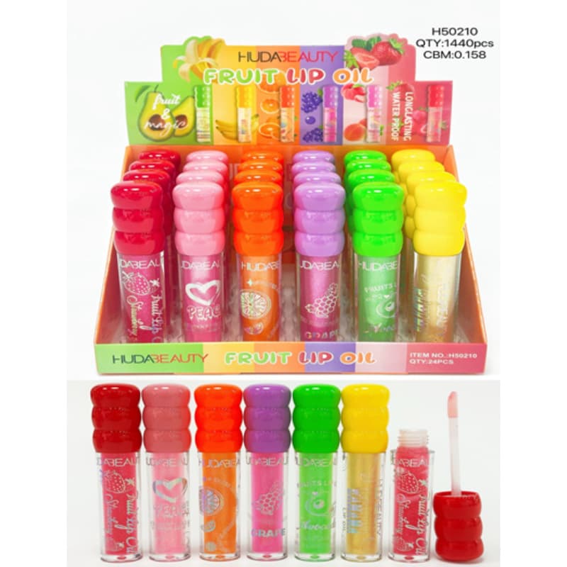 HUDA Beauty Moisturizing Lip Oil for Hydration, Anti-Cracking, and Lip Line Reduction