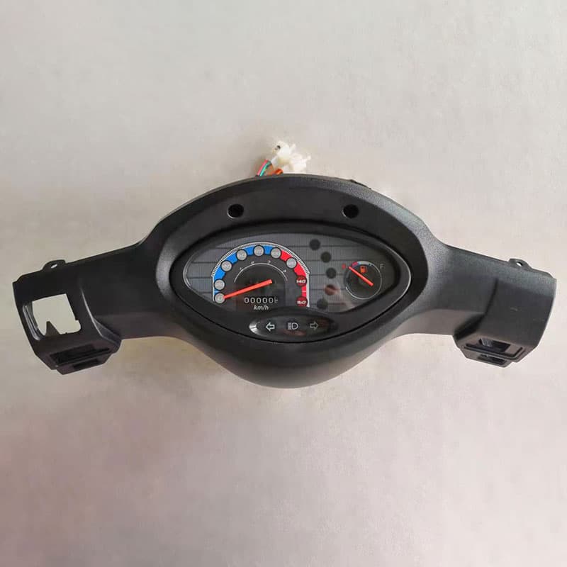 ZS110-9S Benchbone Motorcycle Instrument Cluster: Odometer, Speedometer, Gear Count, and Instrument Panel Glass