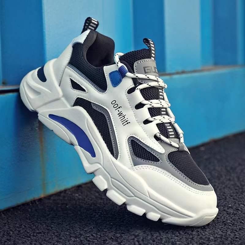 Men's Casual Sneakers Thick Sole Spring Breathable 2025 Dad Shoes Mesh Running Shoes Cushioning Anti-Slip