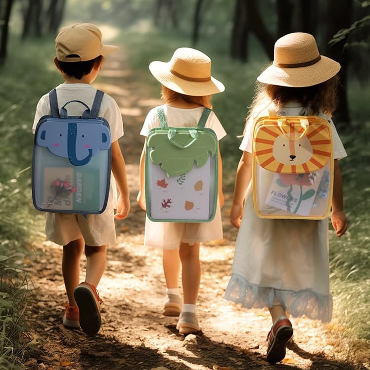 New Children's Outdoor Drawing Board Bag Custom Toddler Painting Doodle Portable Spring Outing Sketching Backpack Graffiti Drawing Board