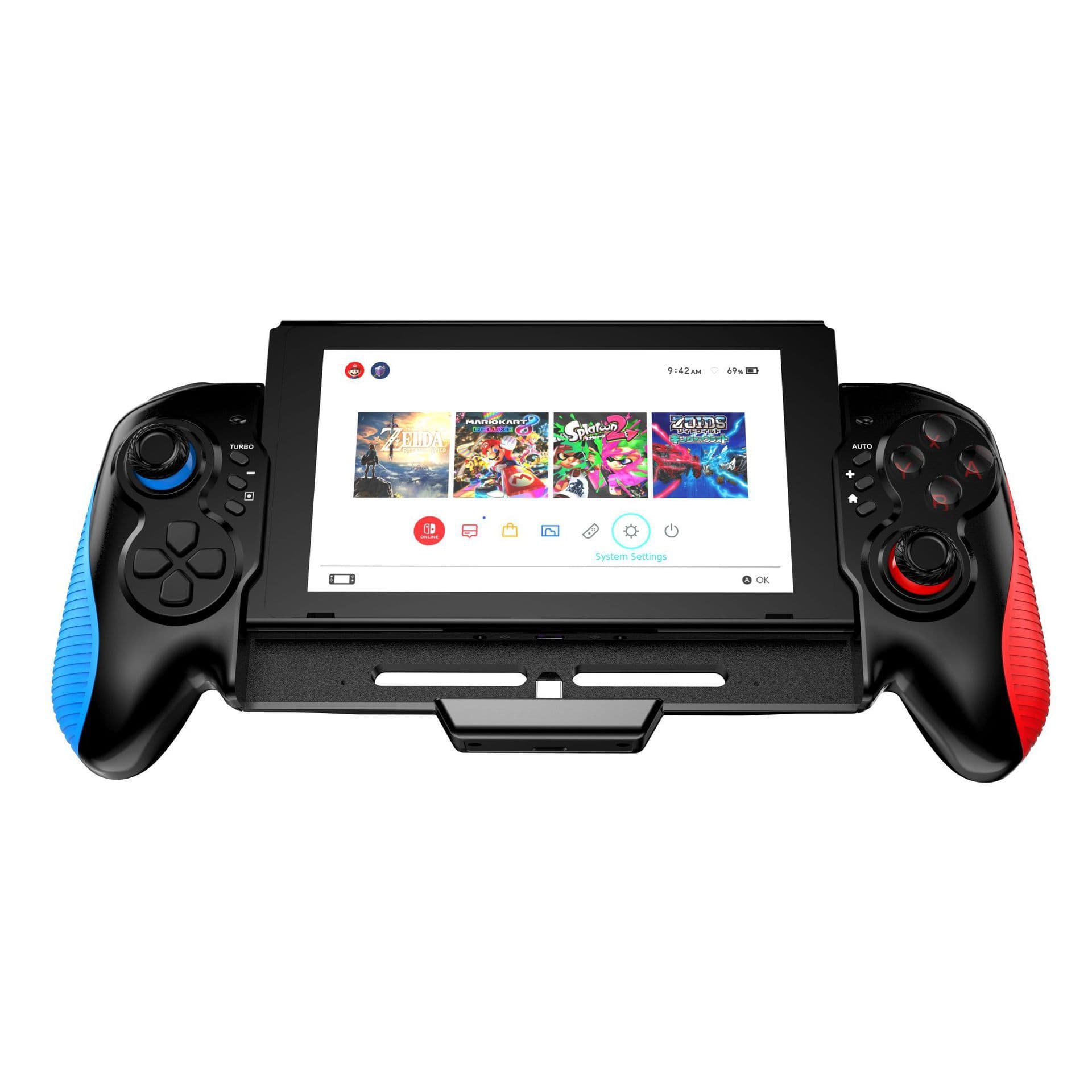 Switch Game Controller Direct Plug-In Handle with 6-Axis Gyroscope Sensor Burst Function Accessories for Switch/OLED Games