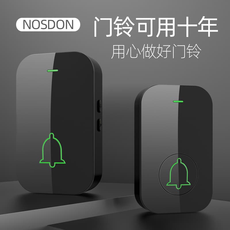 Wireless Home Doorbell with Ultra-Long Range, Ding Dong Sound, Elderly Caller, Smart Electronic Remote, Loud Volume, No Plug Needed