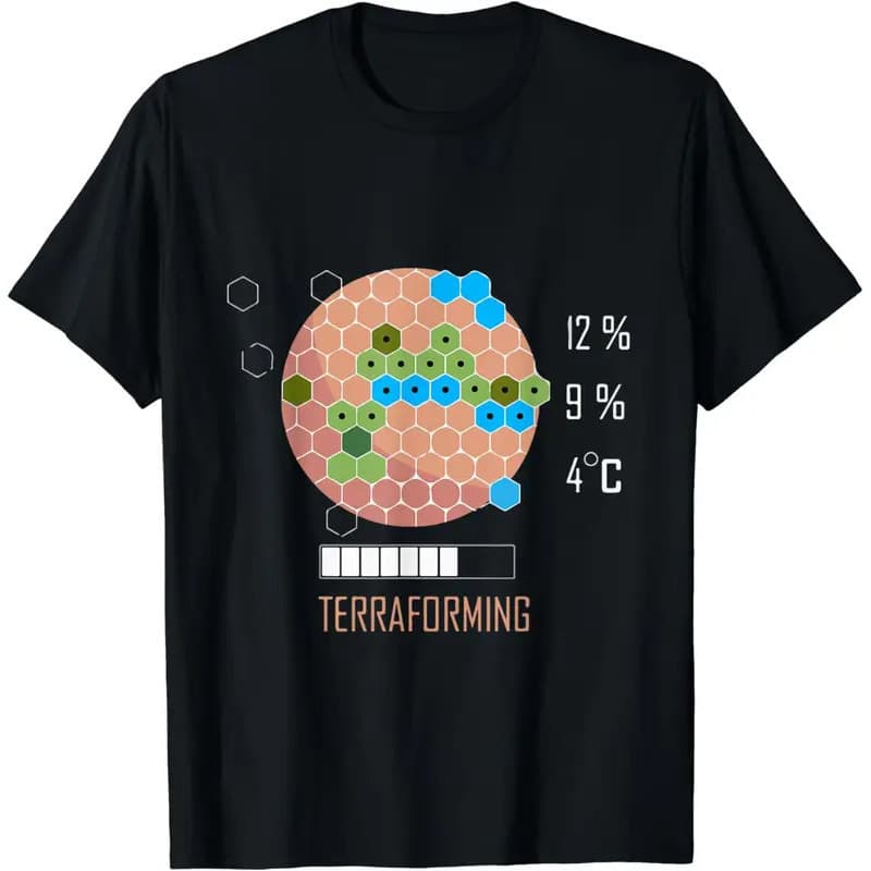 [Cross-border European code] 16 Bit Mars Is Terraforming Shirt - Board Game