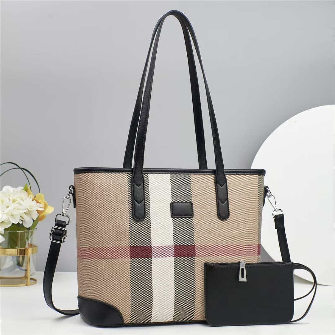 Tote Bag Large Women's Tote Bag Commuter High-End Large-Capacity Two-Piece Handbag Factory Wholesale