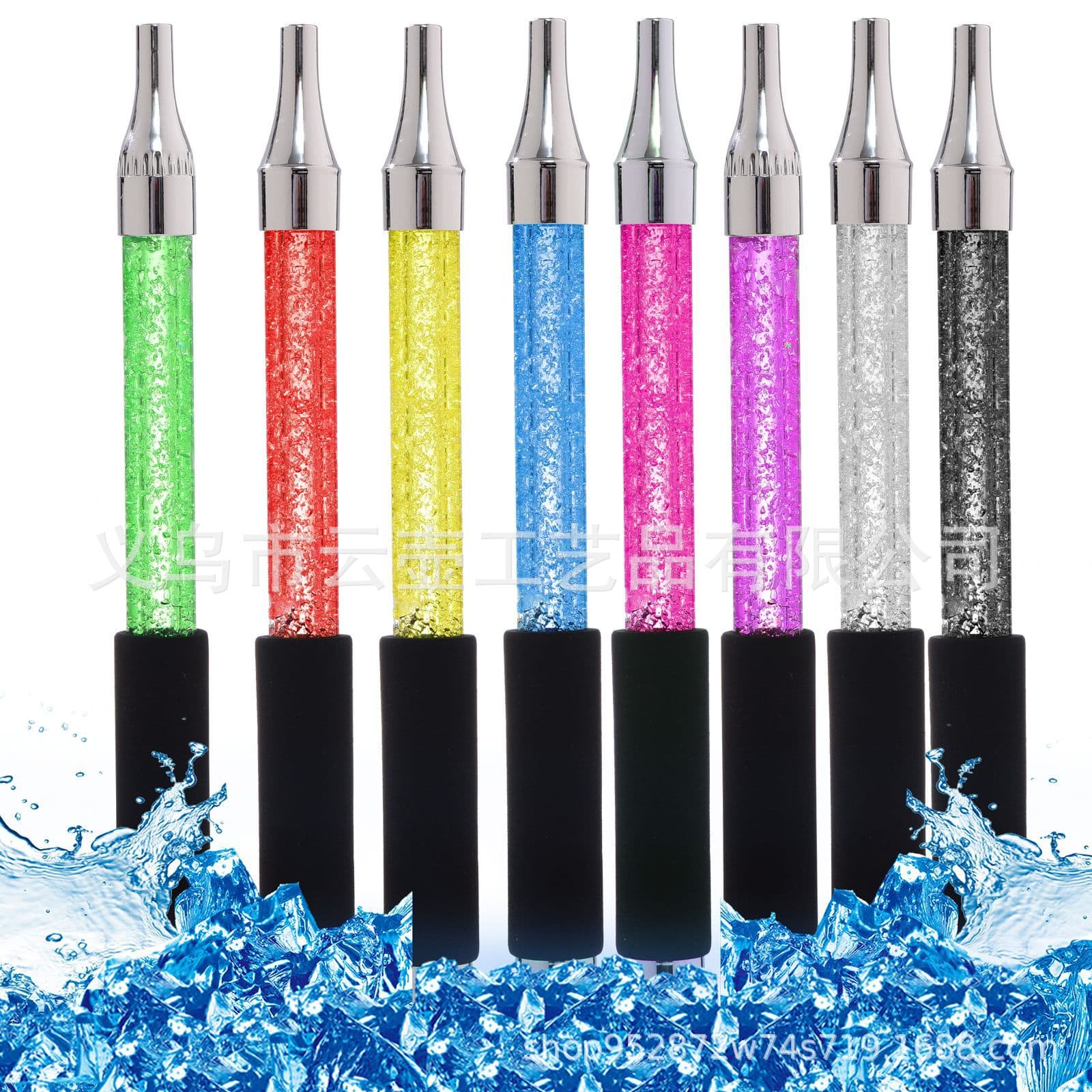Cross-Border Arabic Hookah Bar Accessories Acrylic Tube Gel Handle Small Large Ice Handle Shisha Hook
