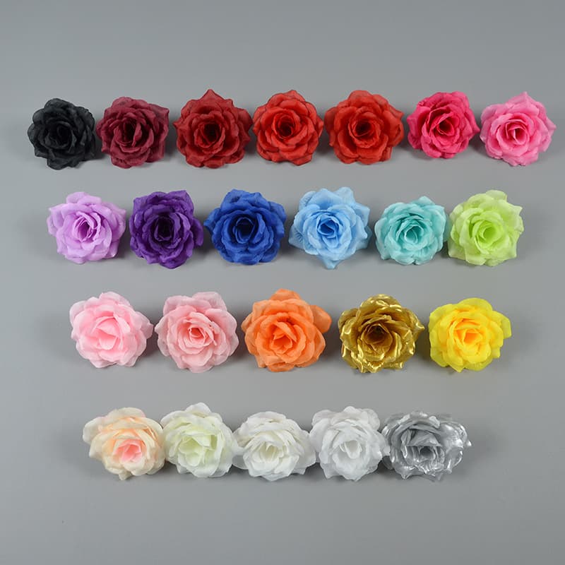 Artificial Rose Flower 10CM Head Wedding Decoration Arrangement Flower Wall Background Fake Flower