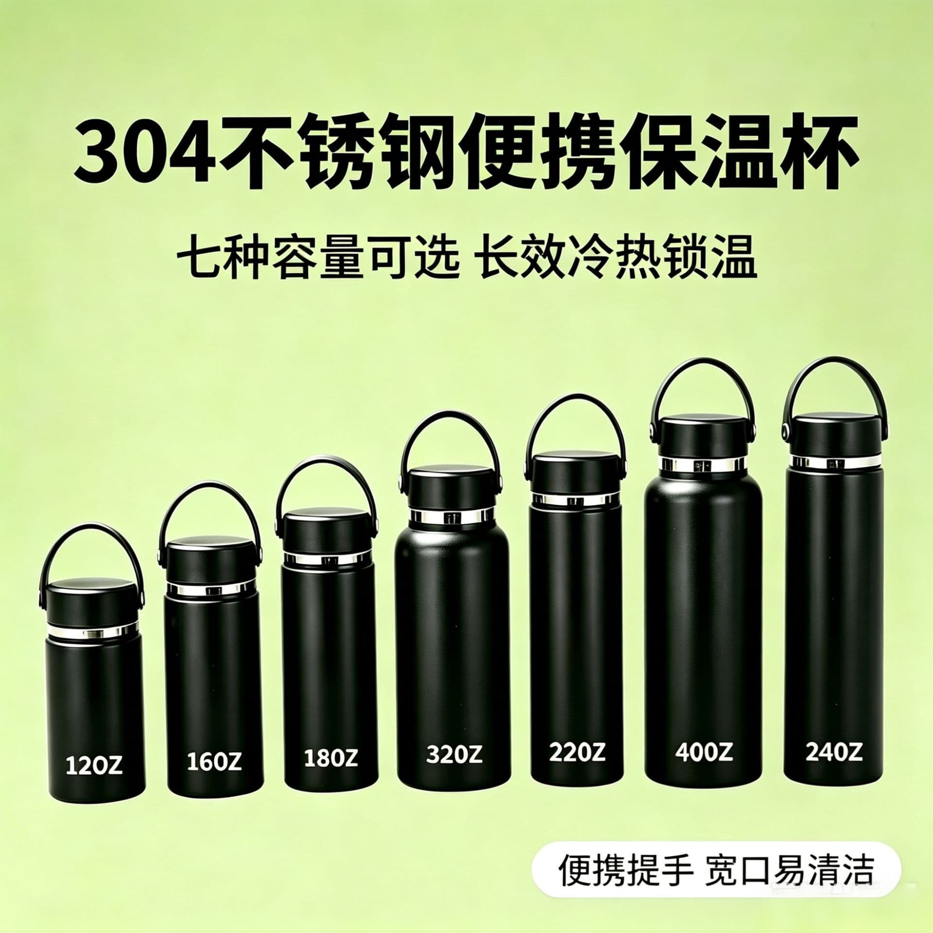 Cross-border Hydro Flask same style space kettle car sports kettle outdoor portable hand-held cold insulation kettle