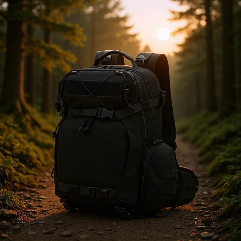 Cross-Border New Tactical Backpack, Outdoor Camping, Hiking, Mountaineering, Tactical Camouflage, Water-Repellent Travel Bag, Multi-Functional
